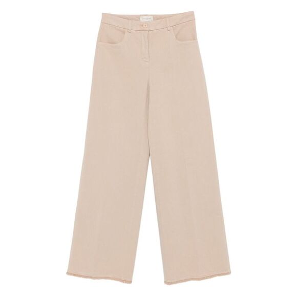 Via Masini 80 Women Cotton Wide-Leg Trousers